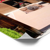 Foto van Adobe Church Sanctuario Chimayo New Mexic Poster (Hoek)