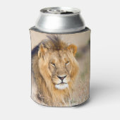 Foto van Afrikaanse Lion safari grote kattehond Blikjeskoeler (Blikje Achterkant)