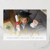 Foto van Afstudeerder 2022 Aankondiging Gold Foil (Voorkant)