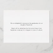 Foto van Afstudeerder 2022 Aankondiging Gold Foil (Achterkant)