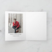 Foto van Afstudeerder, AFSTUDEREN Dank u wel Bedankkaart (Binnen)