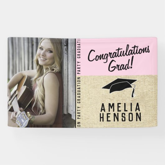 Foto van Afstudeerder Graduation Party (Uitgebreid Spandoek (Horizontaal)