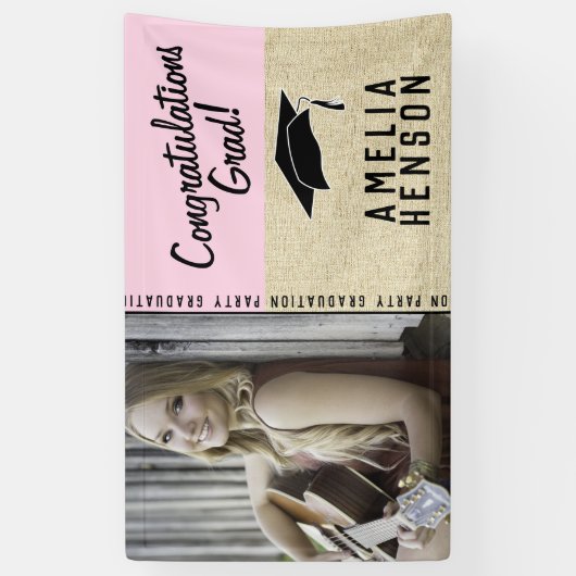 Foto van Afstudeerder Graduation Party (Uitgebreid Spandoek (Verticaal)