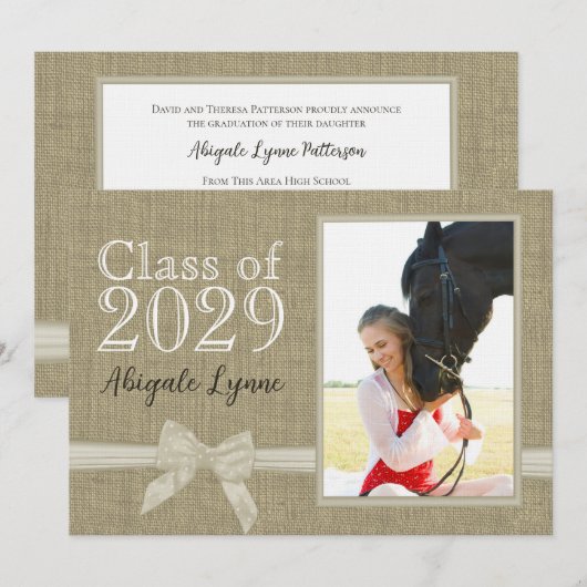 Foto van afstuderen Country SweeLieverd Kaart (Voorkant / Achterkant)