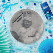 Foto van Afstuderen | Felicitatie | Naam en jaar Papieren Bordje (Feest)