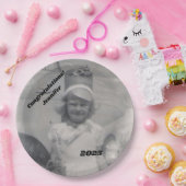 Foto van Afstuderen | Felicitatie | Naam en jaar Papieren Bordje (Feest)