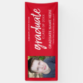 Foto van afstuderen - Klasse van Afstudeerder Red  Spandoek (Verticaal)