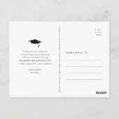 Foto van afstuderen moderne gedurfde typografie be briefkaart (Achterkant)