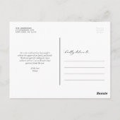 Foto van Afstuderen van whimsical Script Hartelijk Briefkaart (Achterkant)