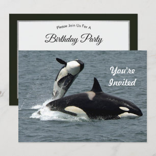 Foto van Alaska Killer Whale Birthday Kaart