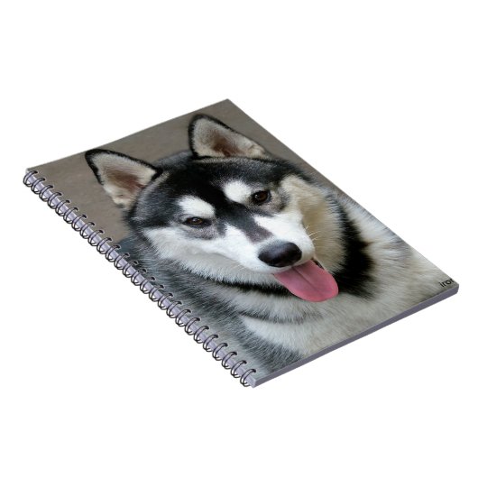 Foto van Alaskan Malamute Dog Notitieboek (Rechterzijde)