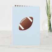 Foto van American Football Ball Birthday Boy Kaart (Achterkant)