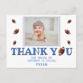Foto van American Football Ball Birthday Briefkaart (Voorkant)