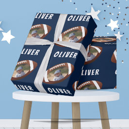 Foto van American Football Ball Boy Cadeaupapier