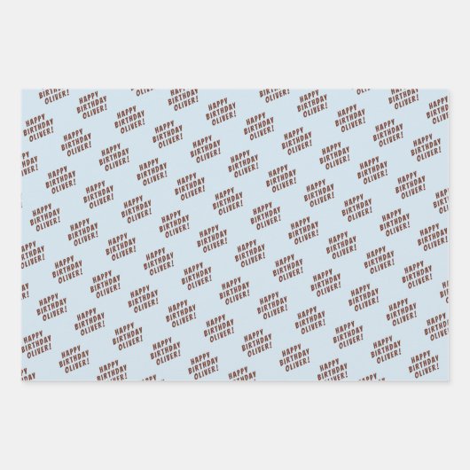 Foto van American Football Ball Happy Birthday Boy Inpakpapier Vel (Voorkant 3)