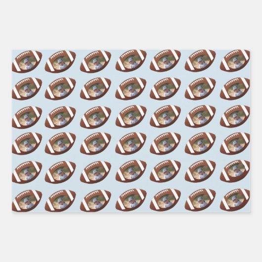 Foto van American Football Ball Happy Birthday Boy Inpakpapier Vel (Voorkant)