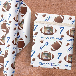 Foto van American Football Ball Happy Birthday Cadeaupapier