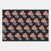 Foto van American Football Ball Merry KerstBoy Inpakpapier Vel (Voorkant 3)