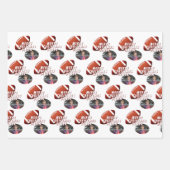 Foto van American Football Ball Merry KerstBoy Inpakpapier Vel (Voorkant 2)