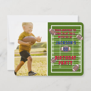 Foto van American Football Birthday Party Kaart
