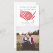 Foto van American from Coast to Coast Kerstmis Feestdagenkaart (Voorkant / Achterkant)