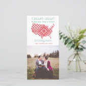 Foto van American from Coast to Coast Kerstmis Feestdagenkaart (Staand voorkant)