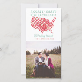 Foto van American from Coast to Coast Kerstmis Feestdagenkaart