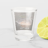 Foto van American Wigeon Wildlife Shot Glas (Achterkant)