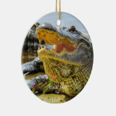 Foto van Amerikaanse alligator personaliseren Keramisch Ornament (Rechts)