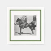  foto van Amerikaanse zadelpaarten Servet (Voorkant)