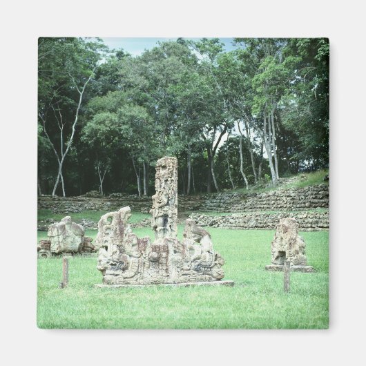 Foto van Ancient Mayan Ruins Copan N.W. Honduras Magneet (Voorkant)