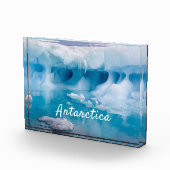 Foto van Antarctica ijsberg met tekst (Rechts)