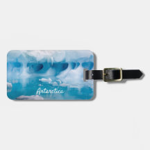 Foto van Antarctica ijsberg met tekst