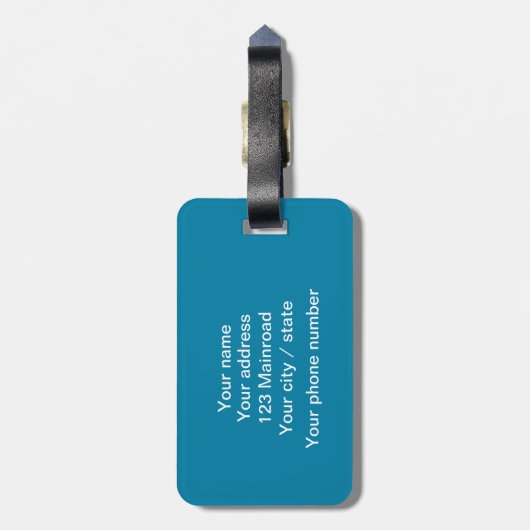 Foto van Antarctica ijsberg met tekst Bagagelabel (Achterkant verticaal)