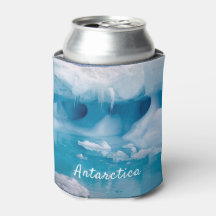 Foto van Antarctica ijsberg met tekst