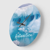 Foto van Antarctica ijsberg met tekst Grote Klok (Hoek)