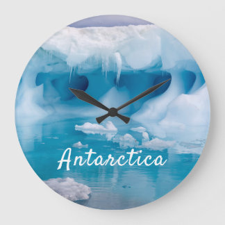 Foto van Antarctica ijsberg met tekst Grote Klok