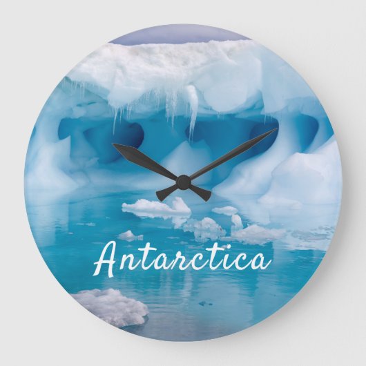 Foto van Antarctica ijsberg met tekst Grote Klok (Voorkant)