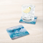 Foto van Antarctica ijsberg met tekst Kartonnen Onderzetters (Insitu)