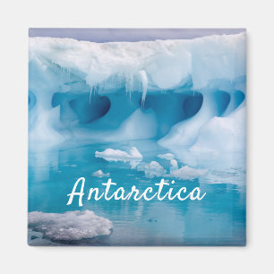Foto van Antarctica ijsberg met tekst Magneet