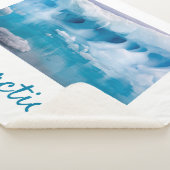 Foto van Antarctica ijsberg met tekst Sherpa Deken (3/4)