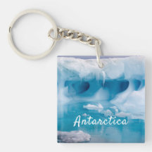 Foto van Antarctica ijsberg met tekst