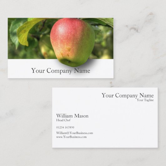 Foto van Apple Orchard - Visitekaartje (Voorkant / Achterkant)