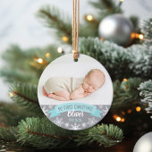Foto van Aqua Blue Baby Ornament