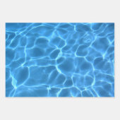 Foto van Aqua Blue Swimming Pool Inpakpapier Vel (Voorkant 2)