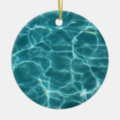 Foto van Aqua Green Swimming Pool Keramisch Ornament (Voorkant)