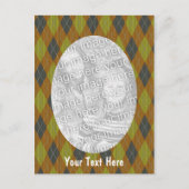 Foto van Argyle Pattern Briefkaart (Voorkant)