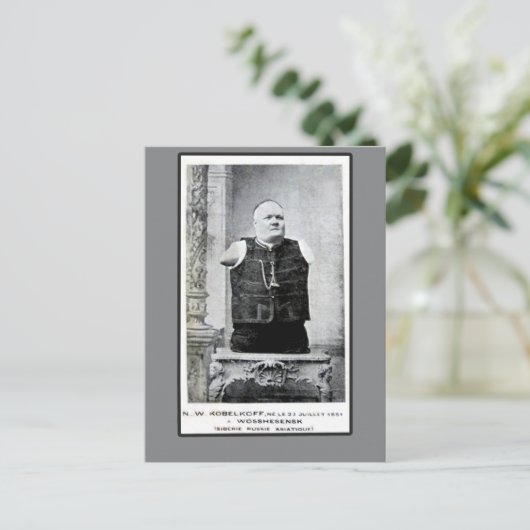  foto van Armless en Legless Man Briefkaart (Staand voorkant)