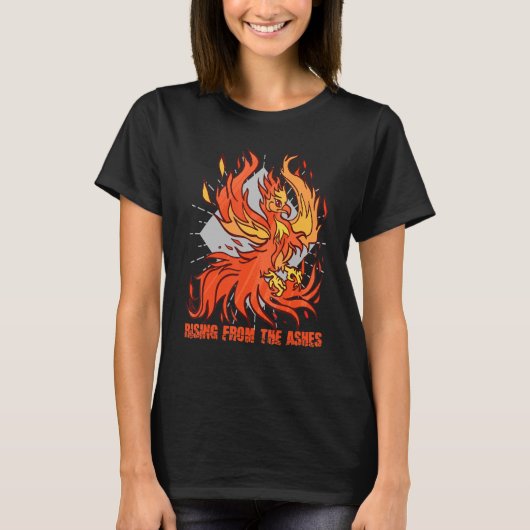 Foto van Ashes Cute Phoenix Firebird Fantasy T-shirt (Voorkant)