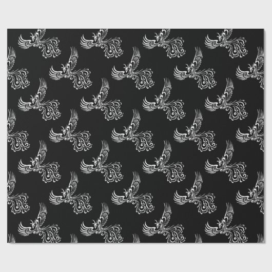 Foto van Ashes Phoenix White Illustration Cadeaupapier (Vlak)